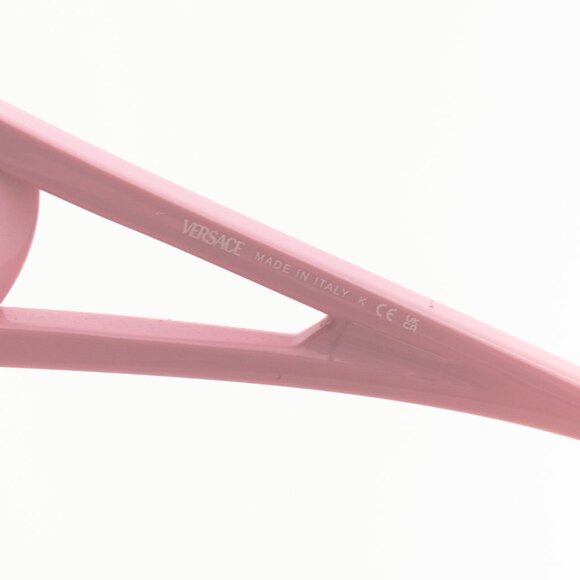 Versace SS/24 VE4475 Pink Medusa-Logo Shield Sunglasses - Picture 9 of 9